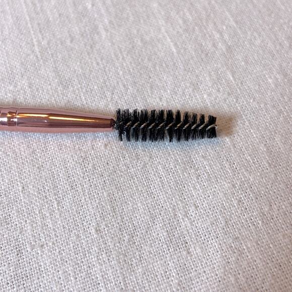 Makeup Brush Set 15 pc Brushes Black Handle Rose Gold Metal with Storage Bag - Picture 6 of 6